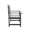 Flash Furniture Adele Patio Acacia Wood Bench, 2-Person Slatted Seat Loveseat for Park, Garden, Yard, Porch, Black LTS-0525-BK-GG - alternate 4